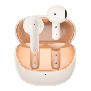 West Point Quad Mic ENC Wireless Stereo Earbuds, 4.5 Hours Play Time, 300mAh Case Battery, White, WP-135