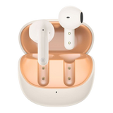 West Point Quad Mic ENC Wireless Stereo Earbuds, 4.5 Hours Play Time, 300mAh Case Battery, White, WP-135